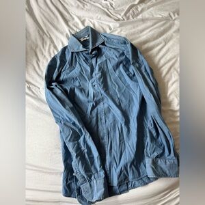 Suitsupply Blue Button-Up Shirt